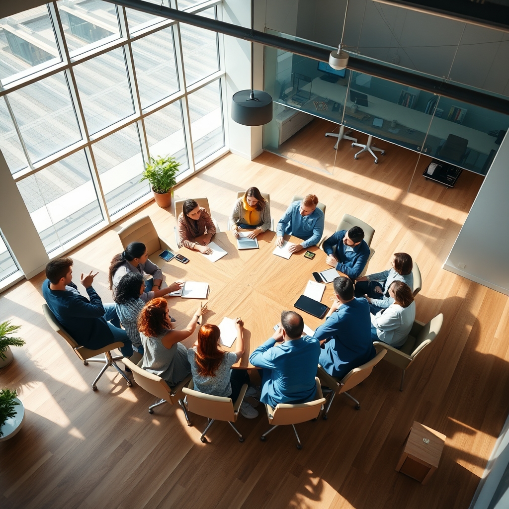 People around table