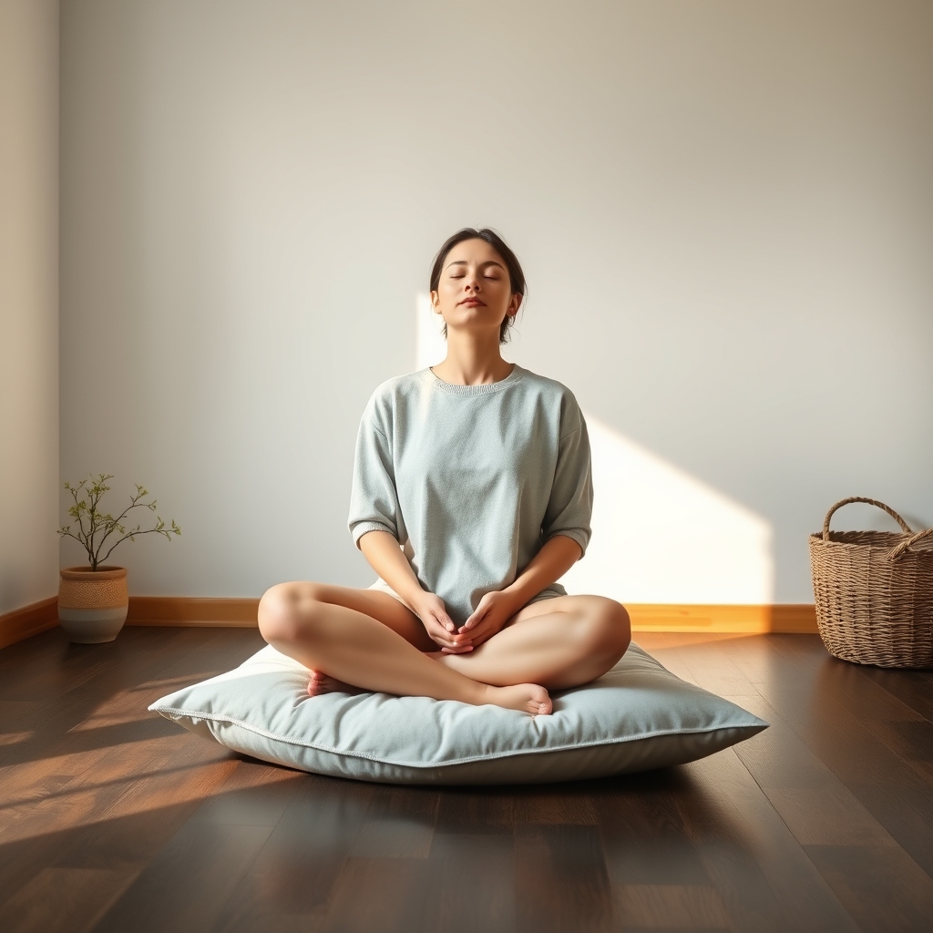 person meditating