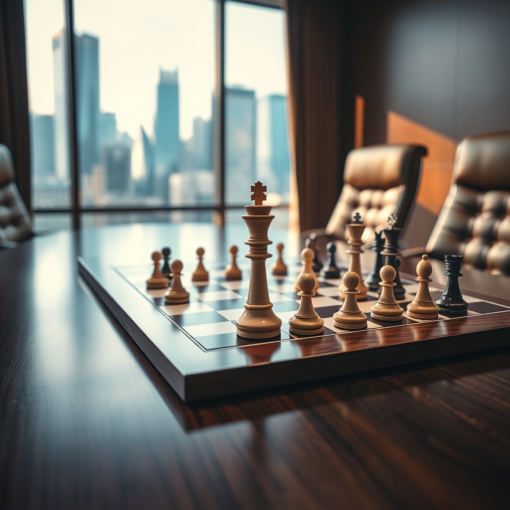 chess pieces on board