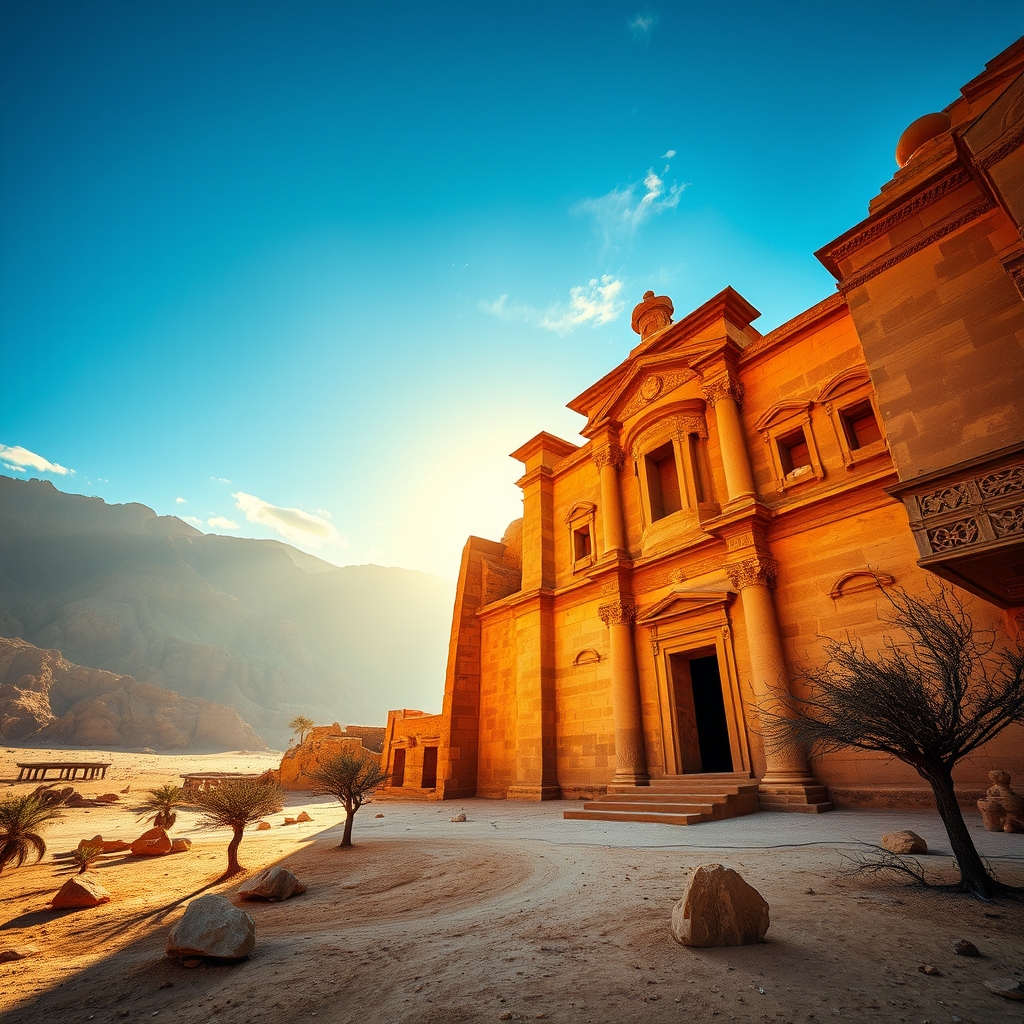 ancient sandstone ruins