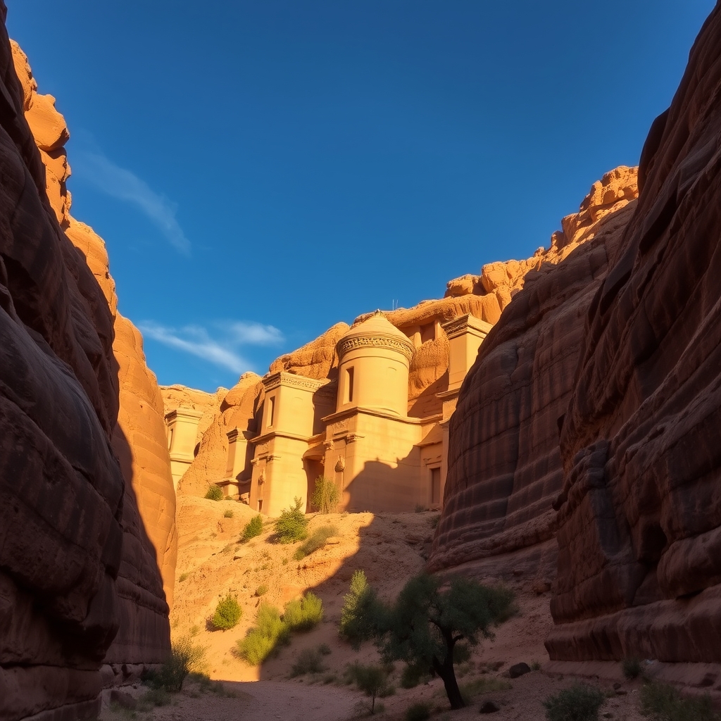 Ancient sandstone ruins