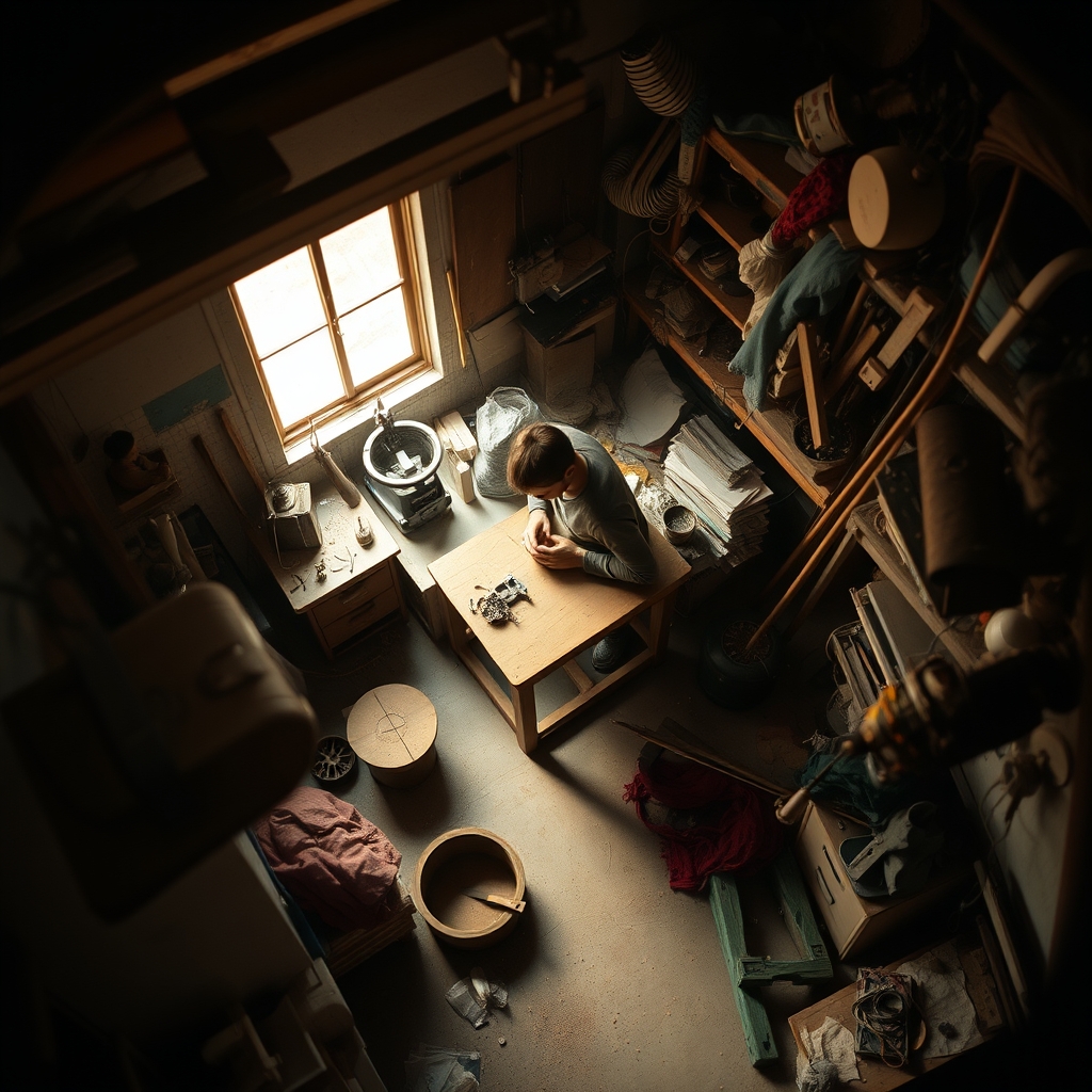 workbench with tools
