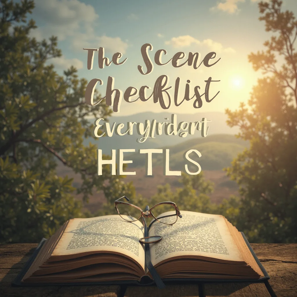 The Scene Checklist Every Fiction Writer Needs — Writing