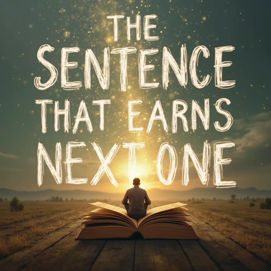 The Sentence That Earns the Next One — Writing article by Steve Ysreal Monas