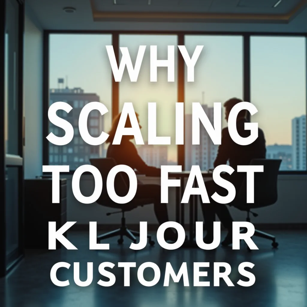 Why Scaling Too Fast Kills Your Best Customers — Business article by Steve Ysreal Monas