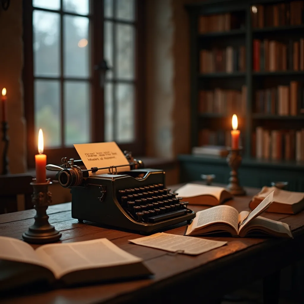 Old book on desk